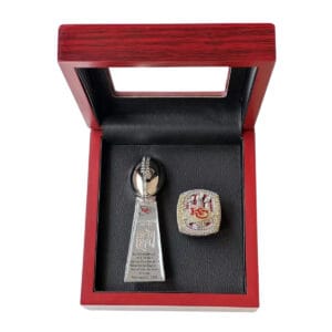 2022 Kansas City Football Championship Ring & Trophy Set