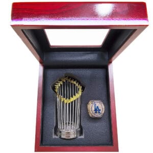 2024 Los Angeles Baseball Championship Ring & Trophy Set