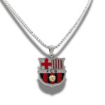 Barcelona Football Logo Pendant Necklace